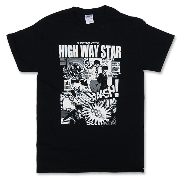 流れ星☆単独ライブツアー 「☆街道」T-Shirt(BLACK) – 流れ星☆ オフィシャルオンラインショップ「星市場」