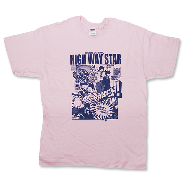 流れ星☆単独ライブツアー 「☆街道」T-Shirt(PINK) – 流れ星☆ オフィシャルオンラインショップ「星市場」